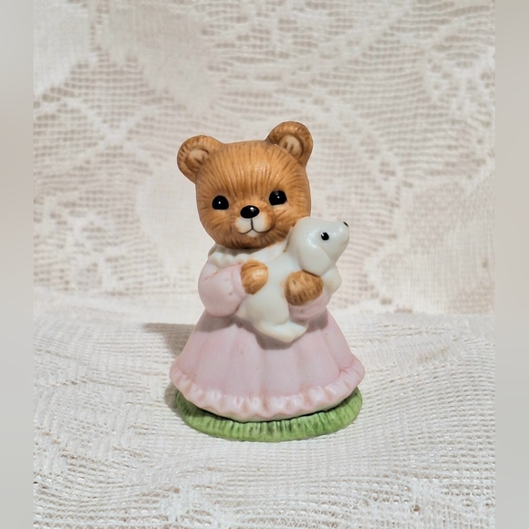 Vintage HOMCO Home Interiors 3 Little bear family figurines #1450 & girl #1462 - Picture 6 of 10